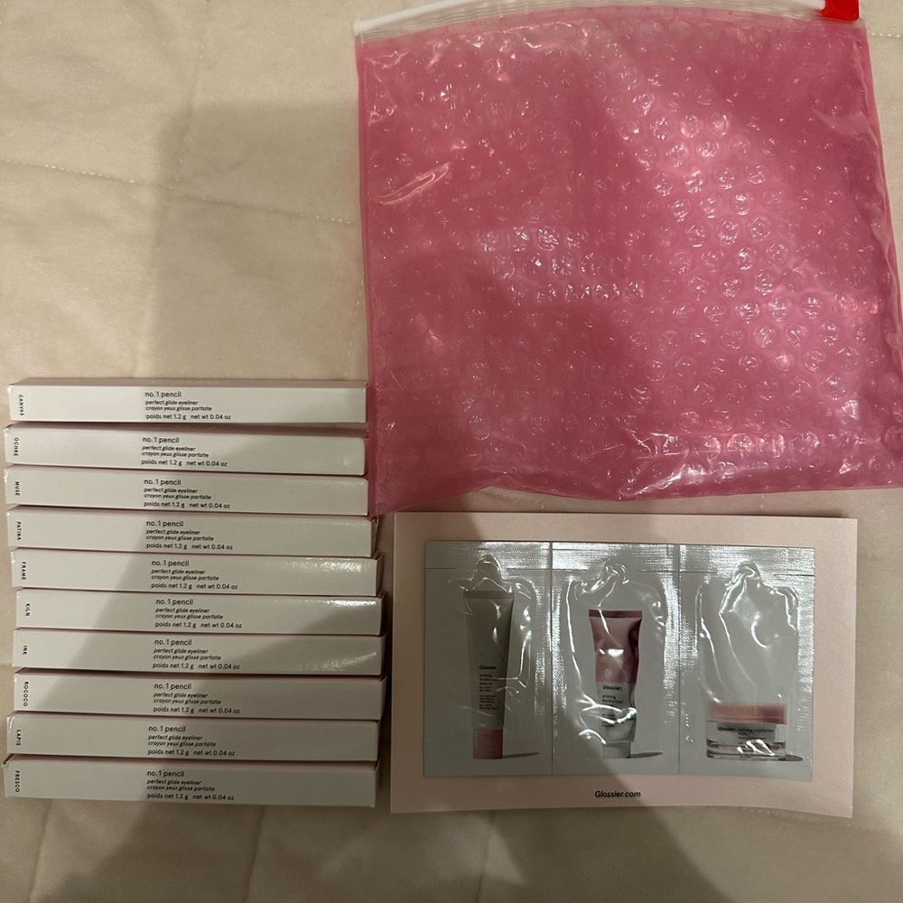 Glossier #1 Pencil eyeliner Set of 10-All of the most popular colors!
